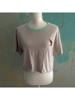 F21 Loteria El Camaron Striped T Shirt Size Large